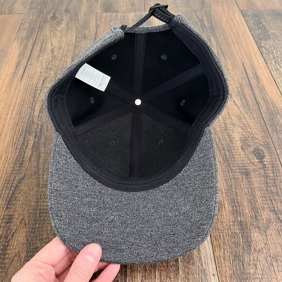 Lululemon Baller Hat Baseball Cap Adjustable Sweat Wicking Heathered Speck Black - Picture 9 of 11